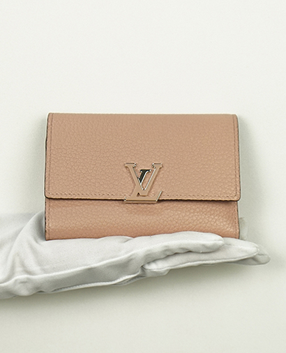 Louis Vuitton Capucines Compact Wallet, front view